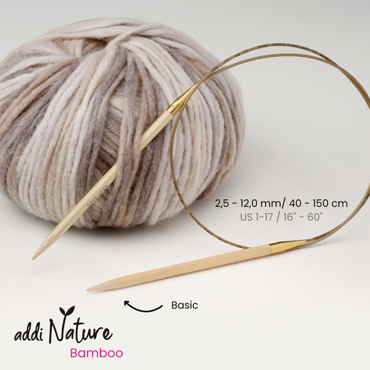 addiNature - Rundstricknadel Bambus