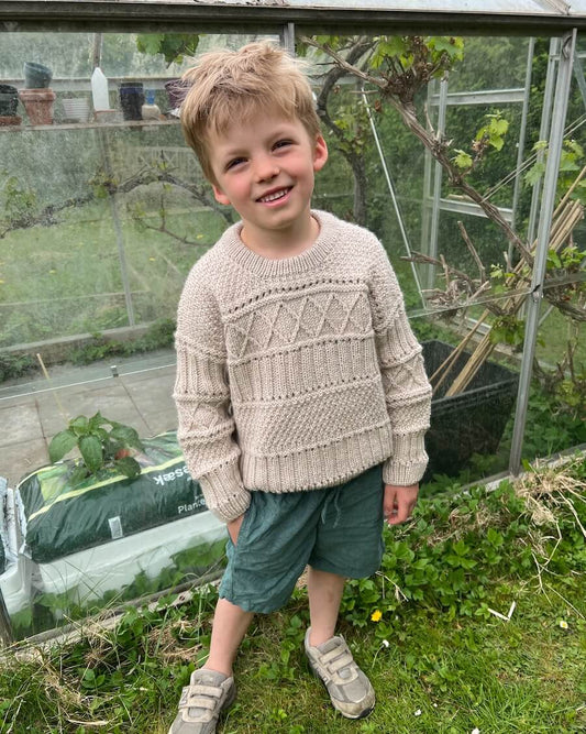 Ingrid Sweater Junior von PetiteKnit (DIN A5 Heft)