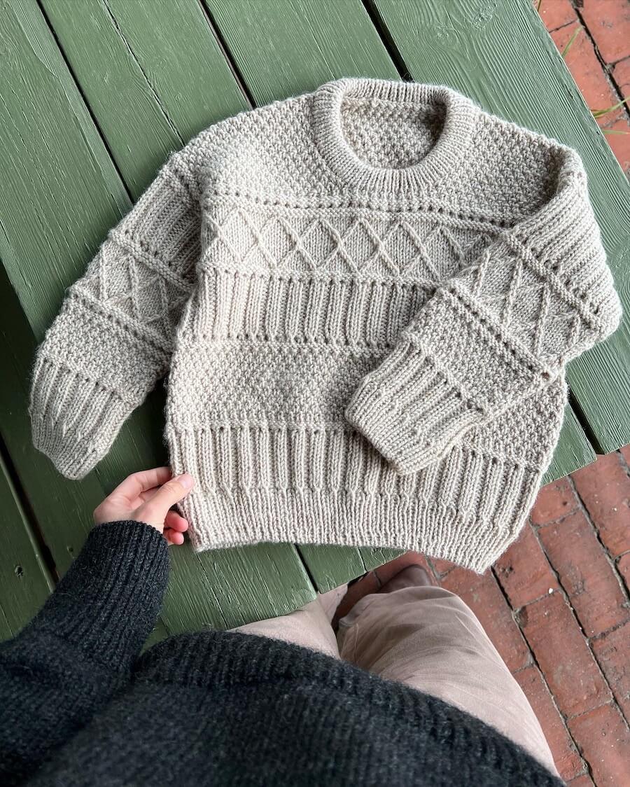 Ingrid Sweater Junior von PetiteKnit (DIN A5 Heft)